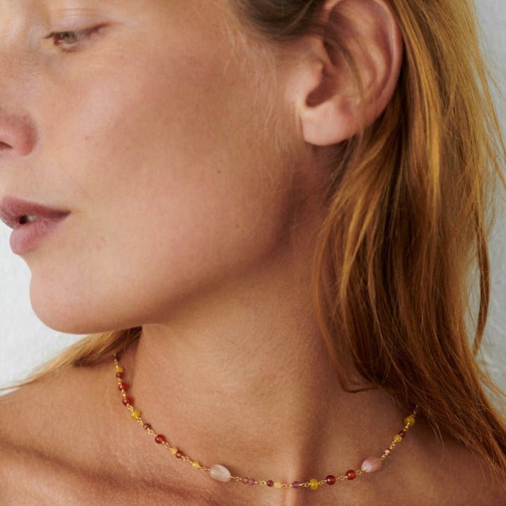 Pernille Corydon Kette Golden Fields, Silber