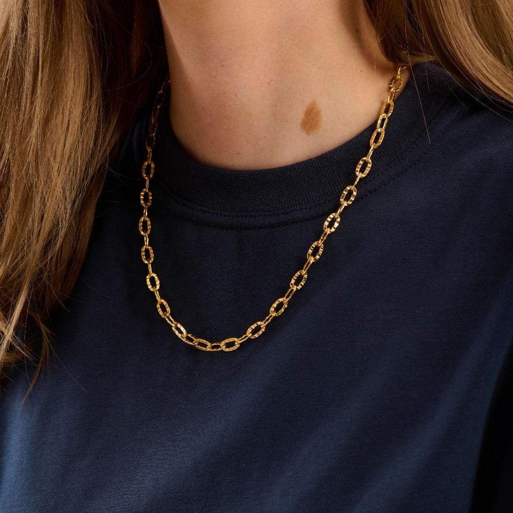 Pernille Corydon Kette Ines, vergoldet