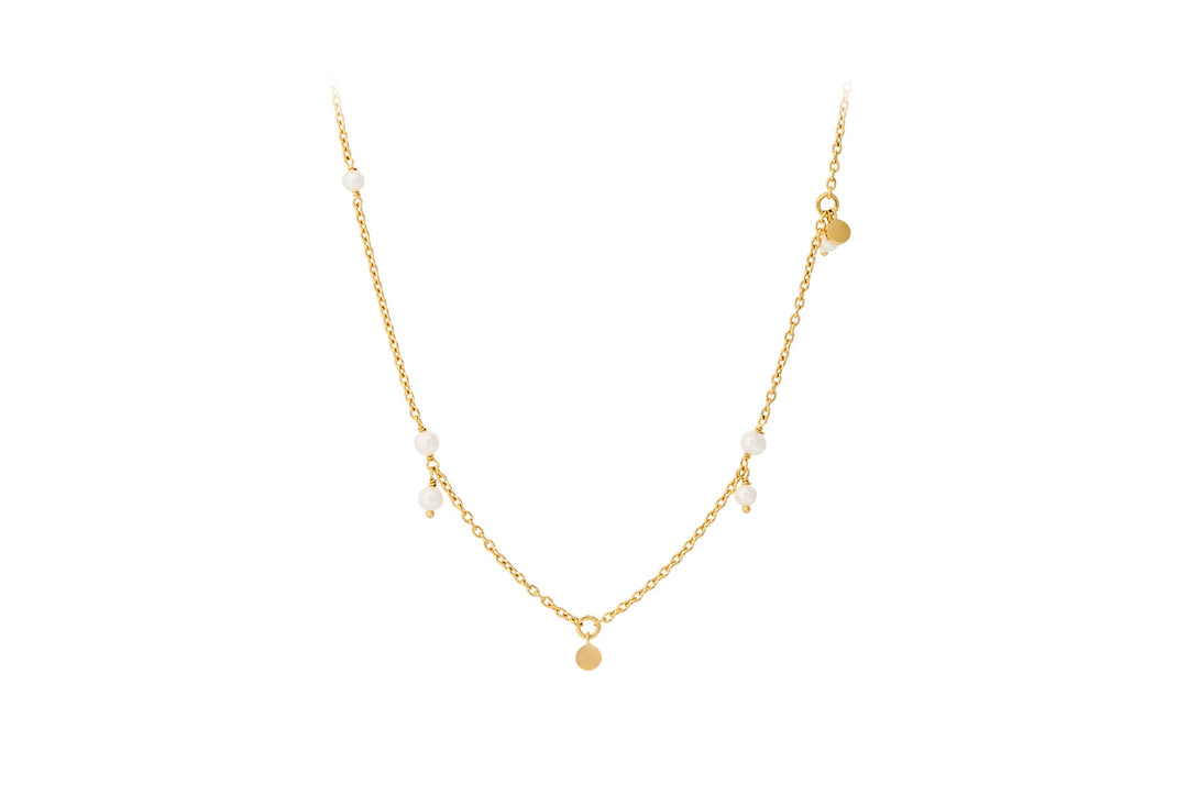 Pernille Corydon Kette Ocean Pearl, vergoldet