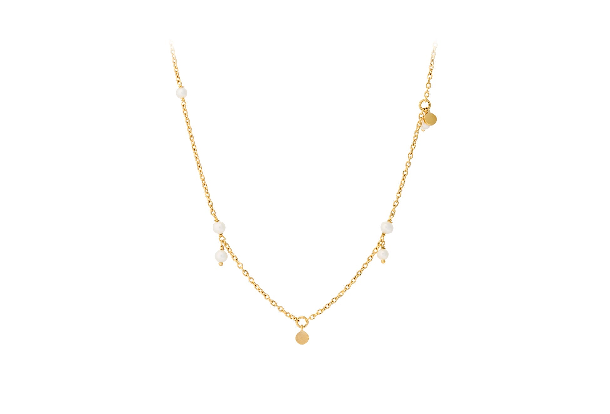 Pernille Corydon Kette Ocean Pearl, vergoldet