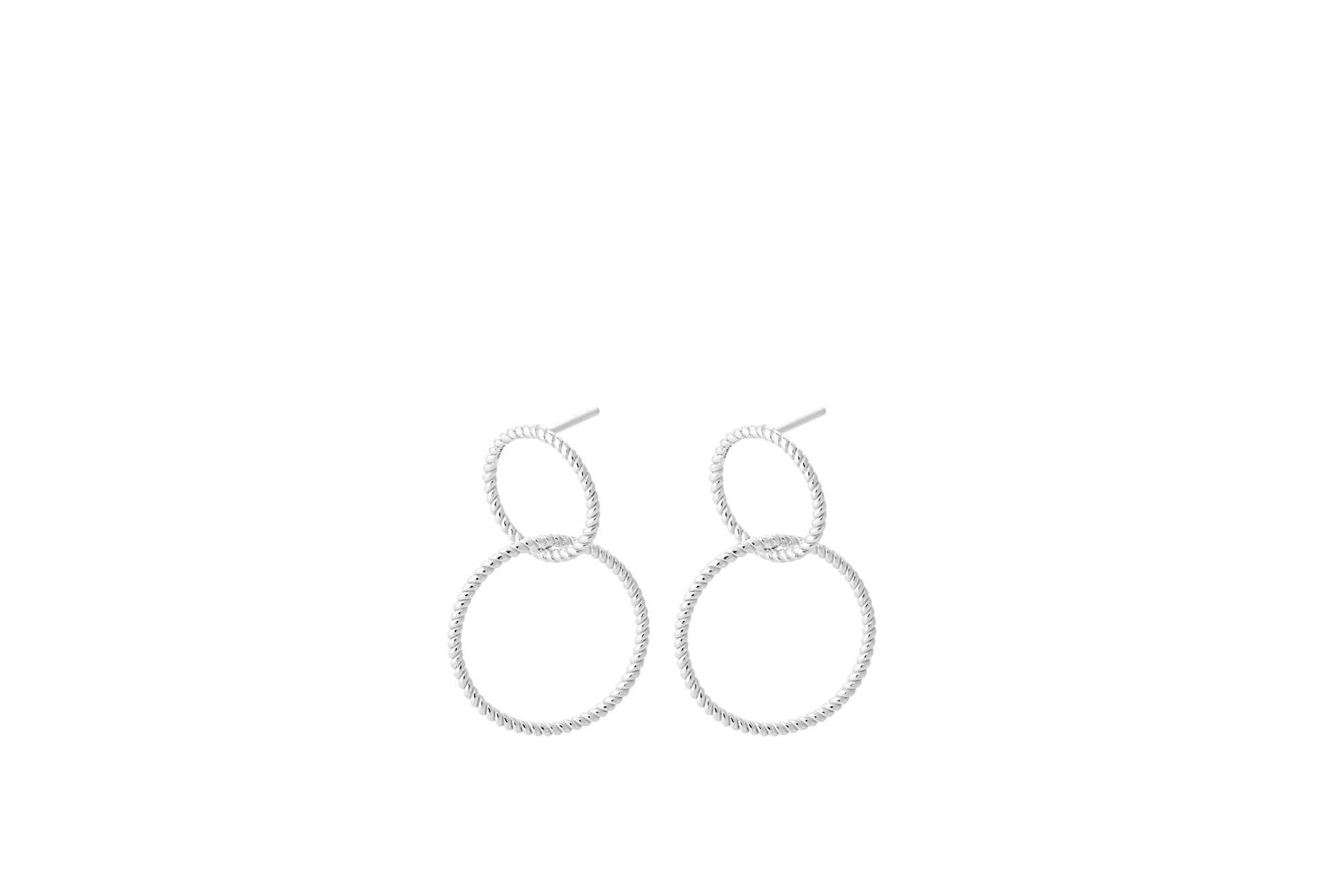 Pernille Corydon Ohrringe Double Twisted, Silber