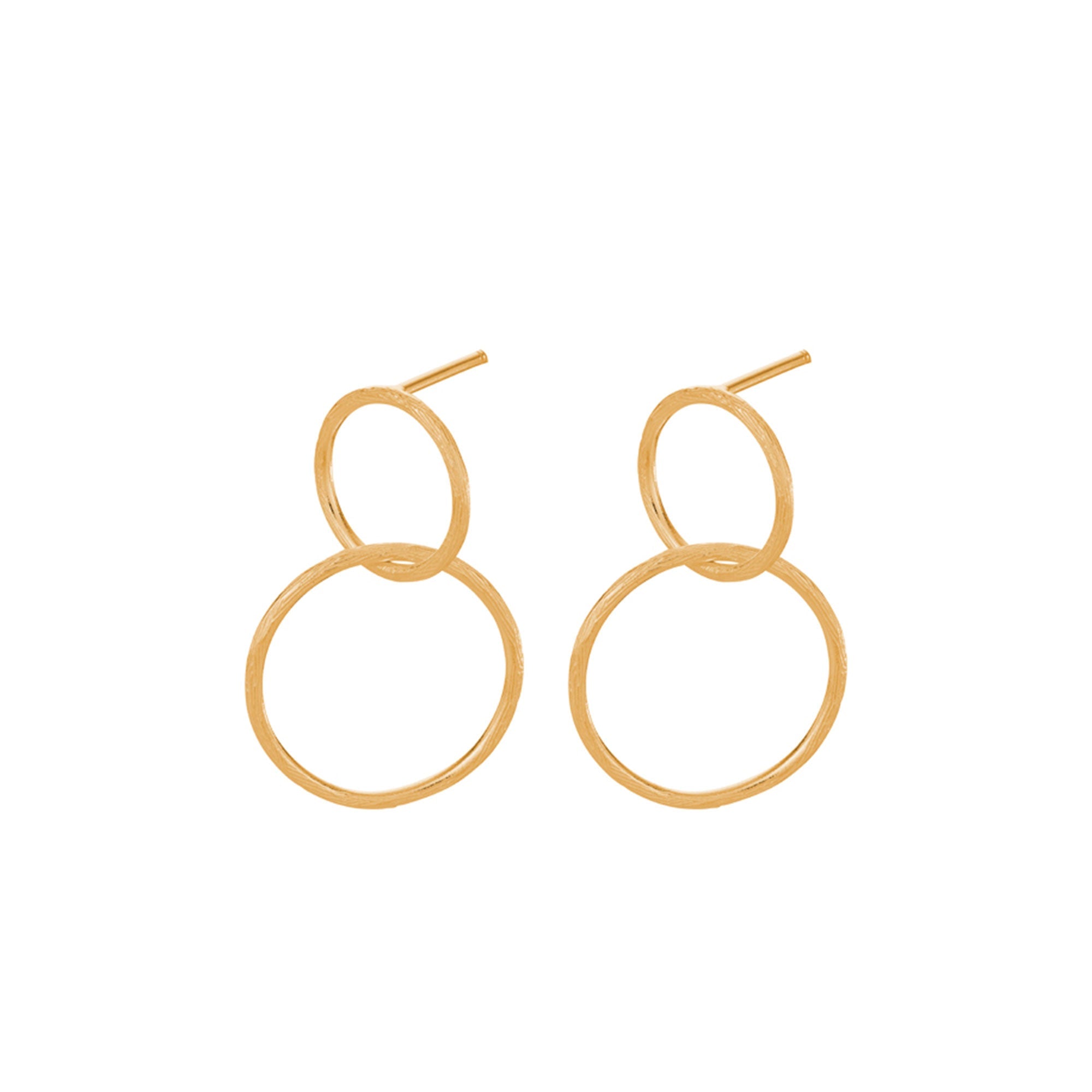 Pernille Corydon Ohrringe Double, vergoldet