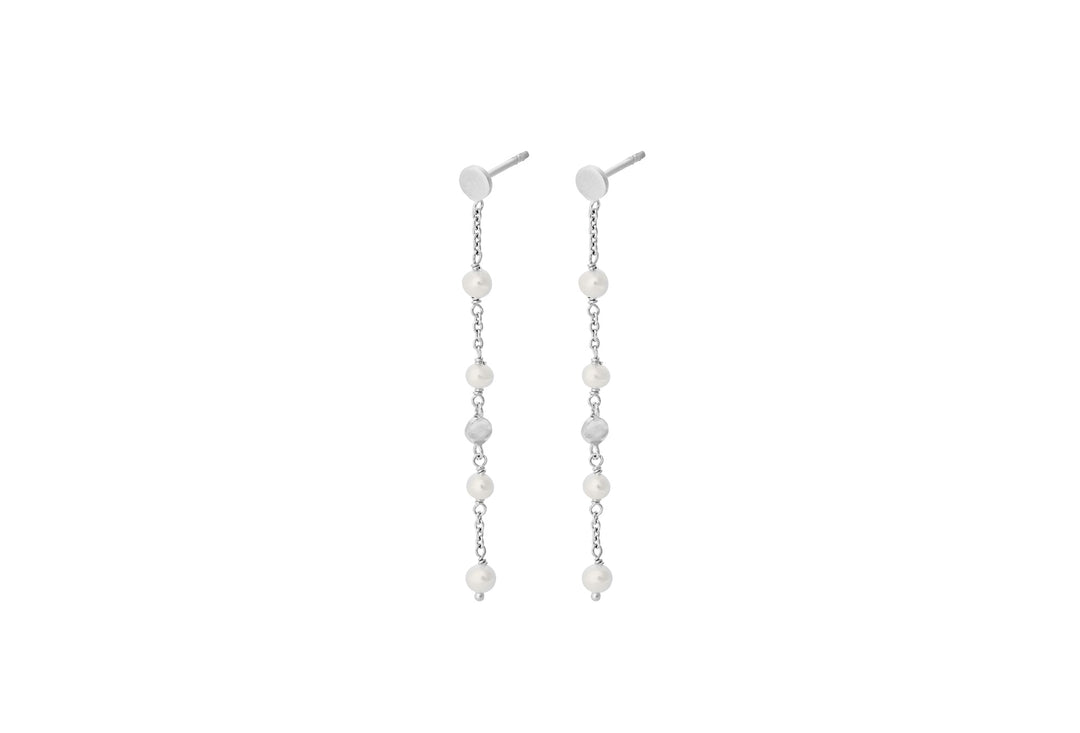 Pernille Corydon Ohrringe Ocean Pearl, Silber