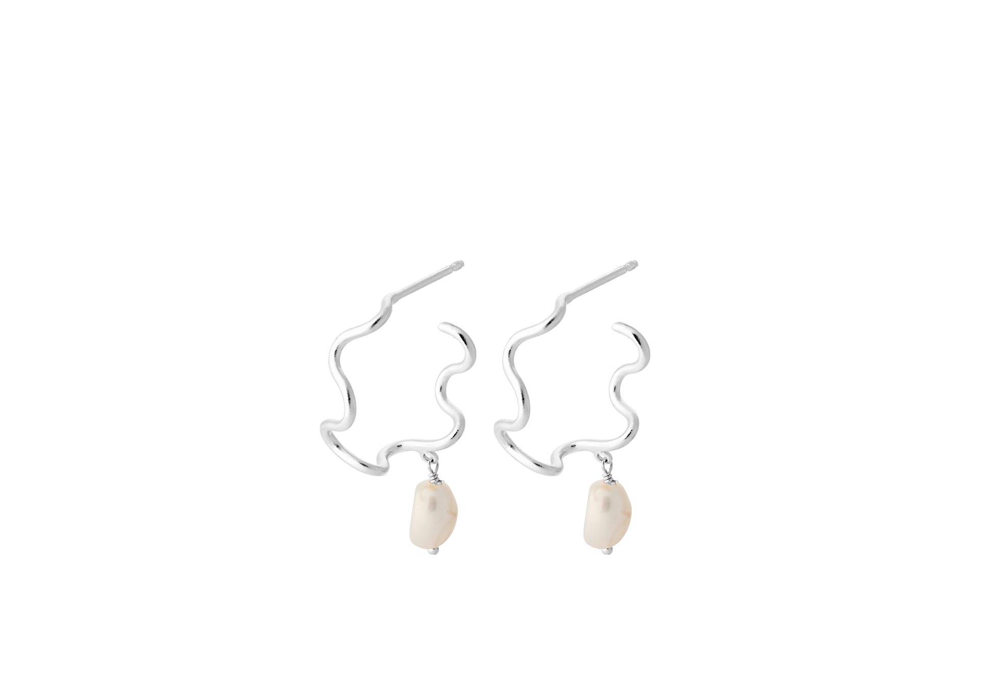 Pernille Corydon Ohrringe Small Bay, Silber