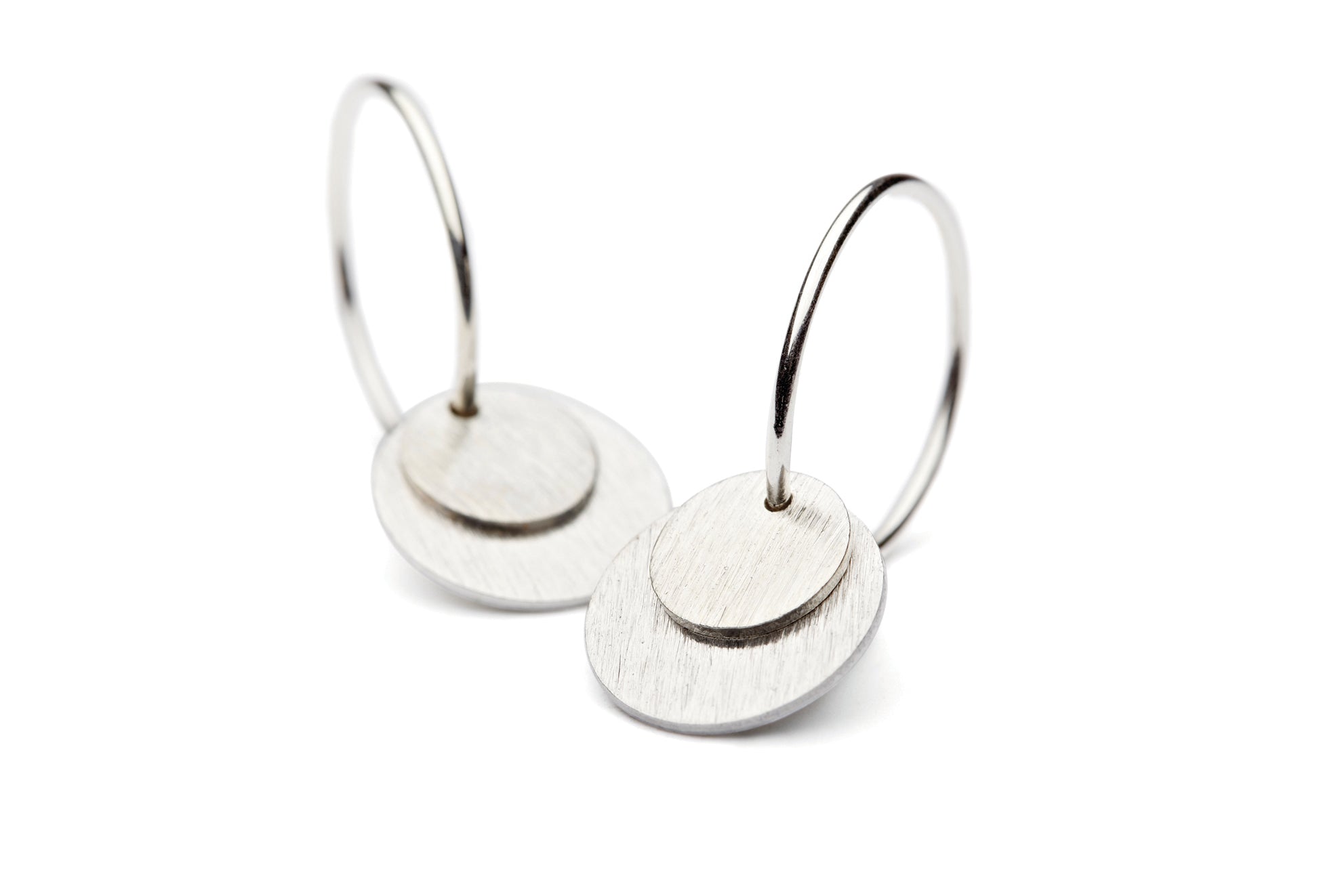 Pernille Corydon Ohrringe Small Coin, Silber
