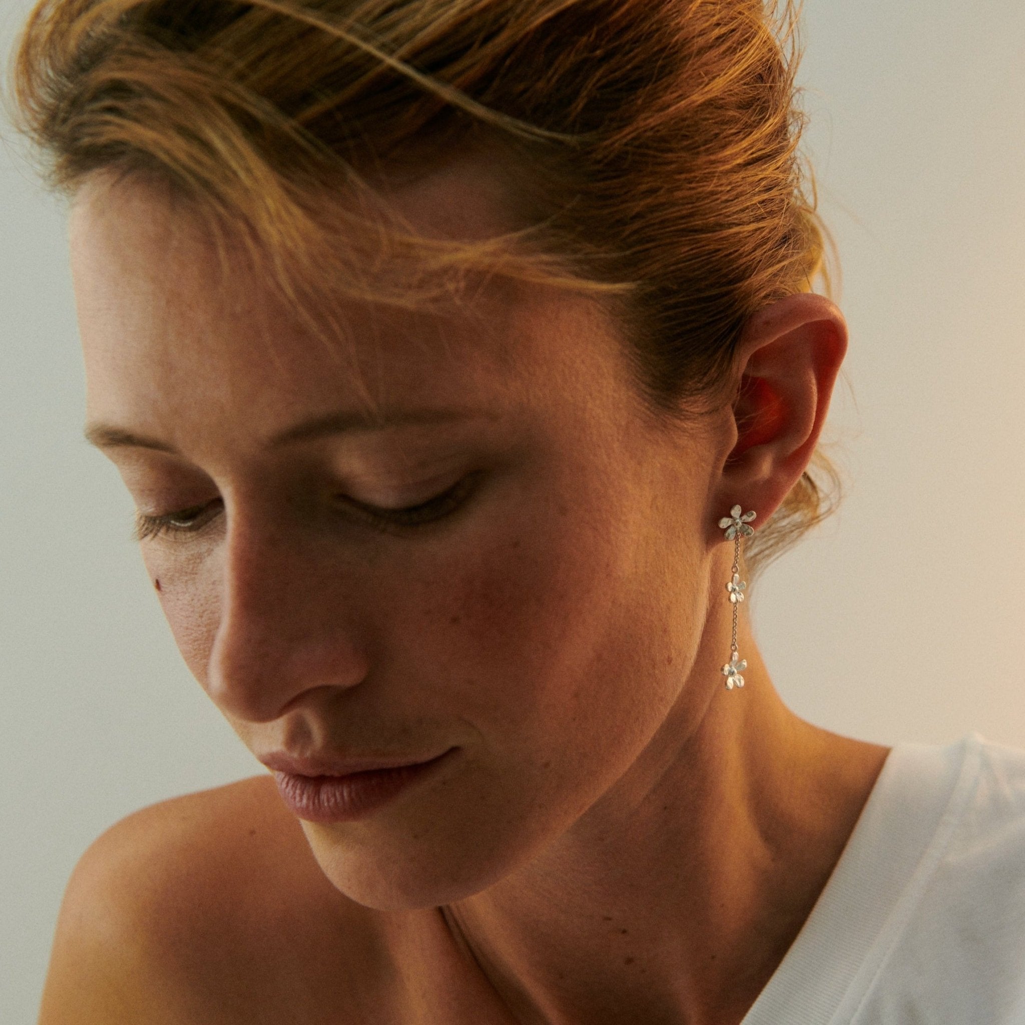 Pernille Corydon Ohrringe Wild Poppy, Silber