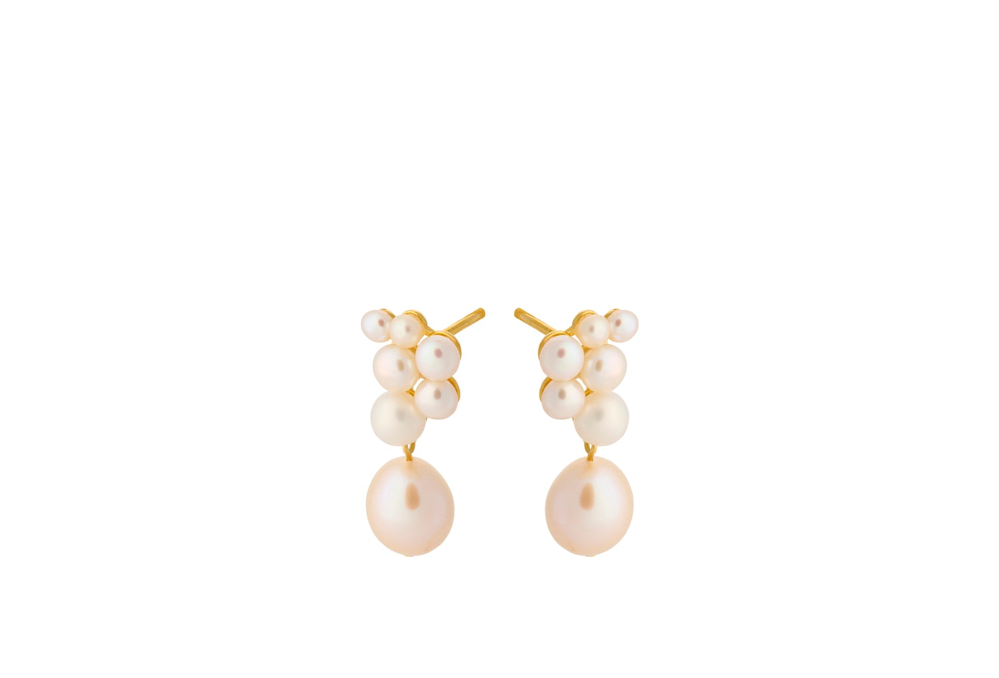 Pernille Corydon Ohrstecker Ocean Treasure, vergoldet