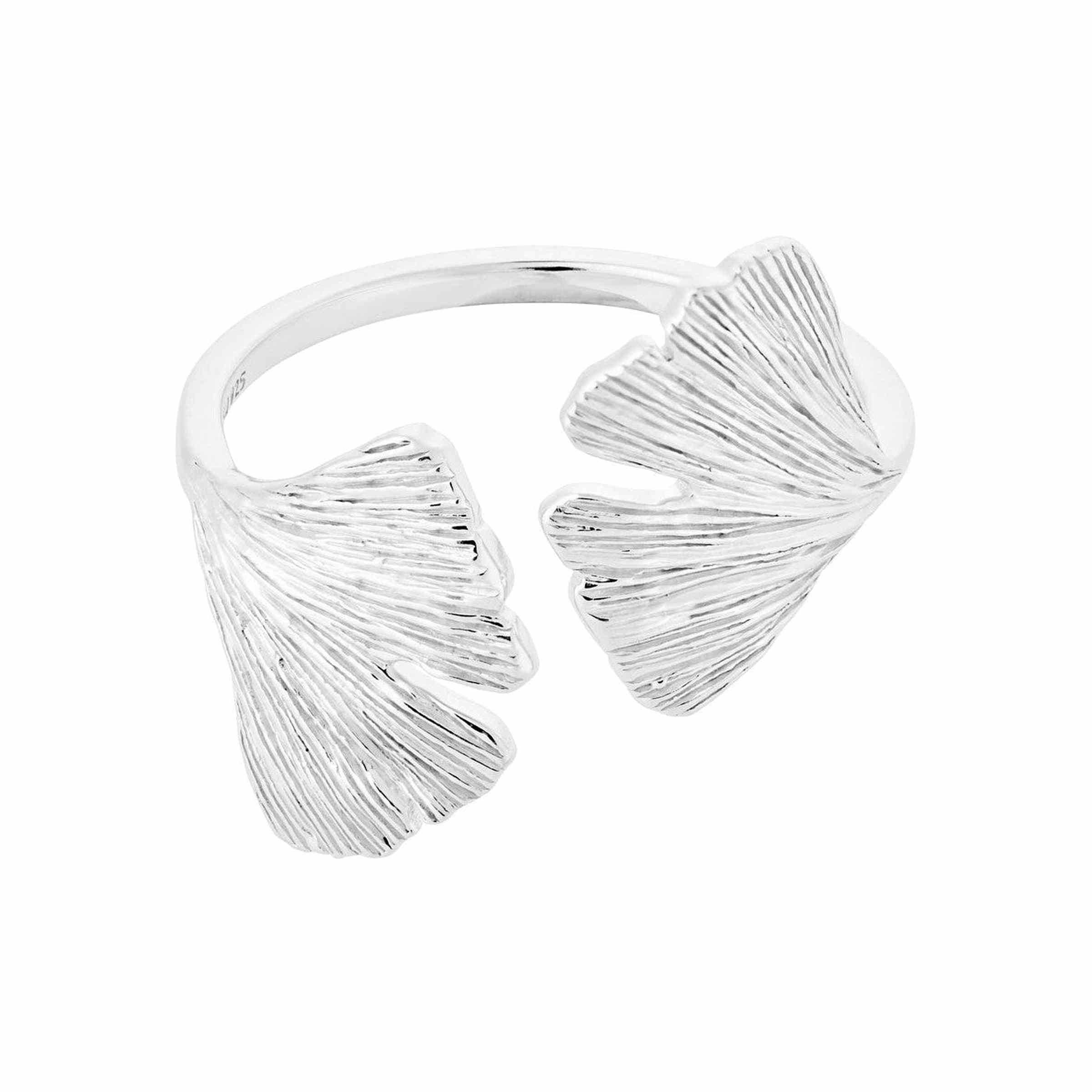 Pernille Corydon Ring Biloba, Silber
