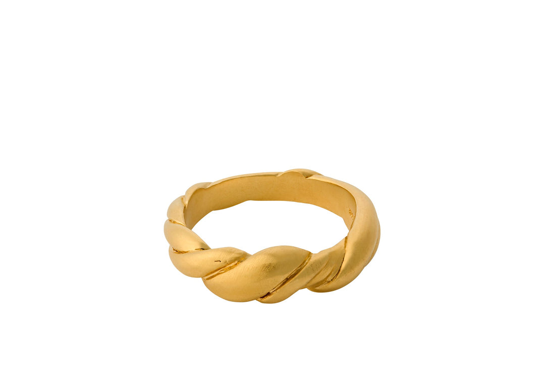 Pernille Corydon Ring Hana, vergoldet