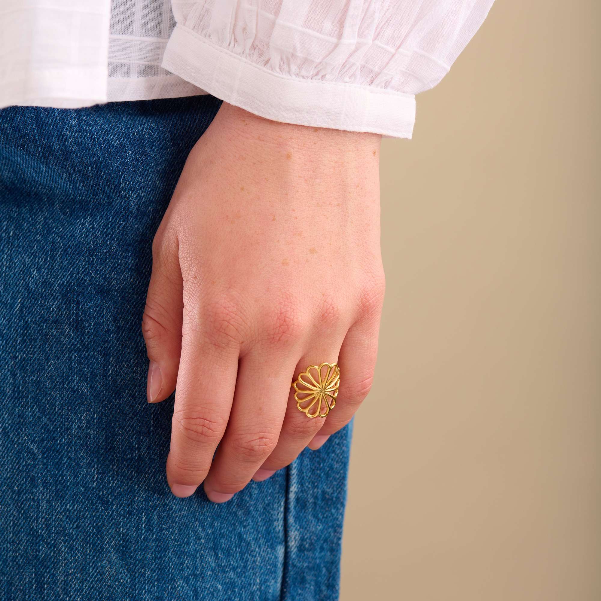 Pernille Corydon Ring Large Bellis, Silber