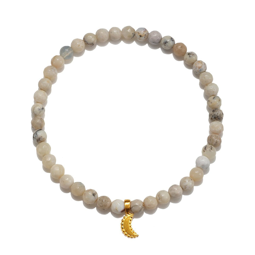 Satya Jewelry Armband Higher Alignment Moon Opal, vergoldet