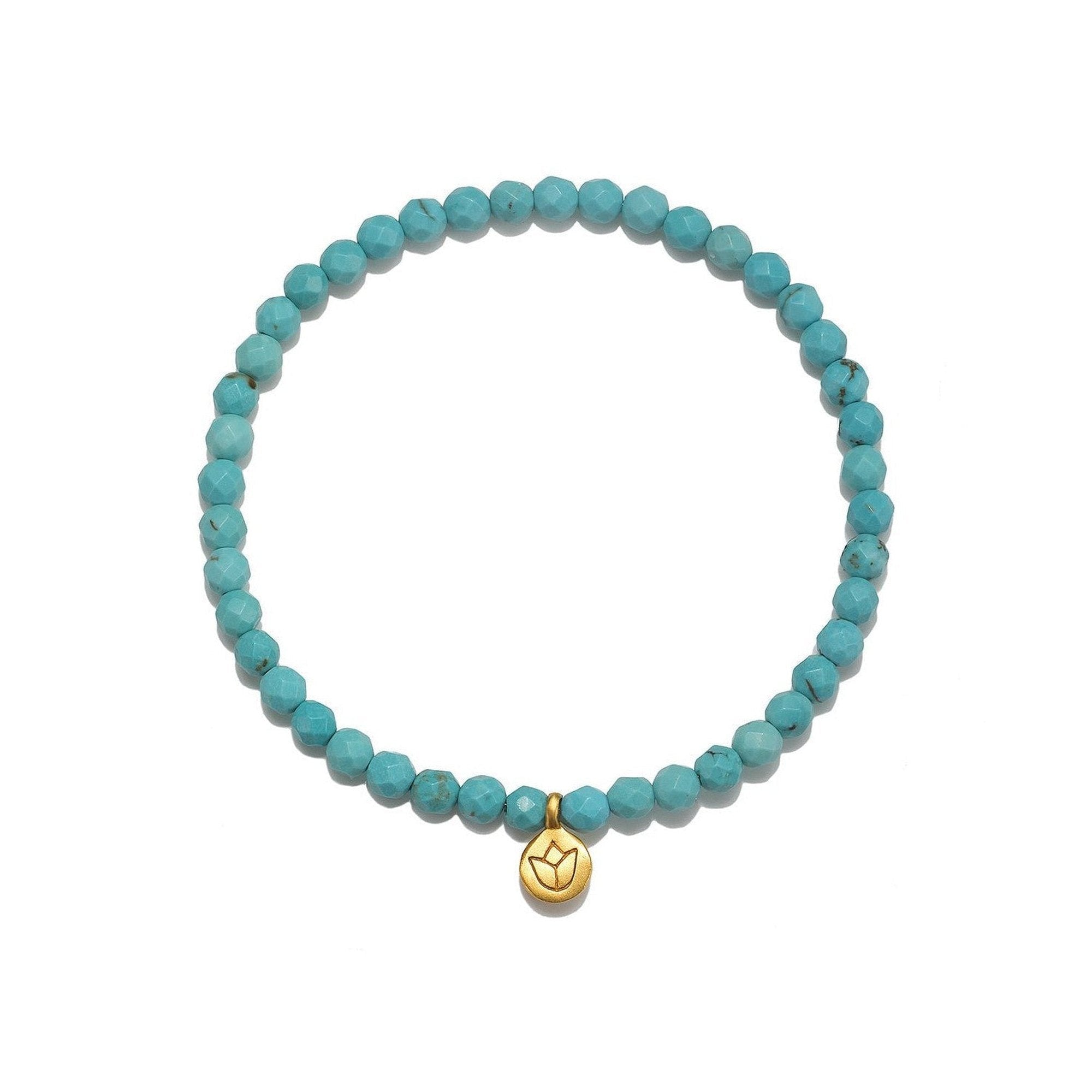 Satya Jewelry Armband Inner Voice Lotus Gemstone, vergoldet