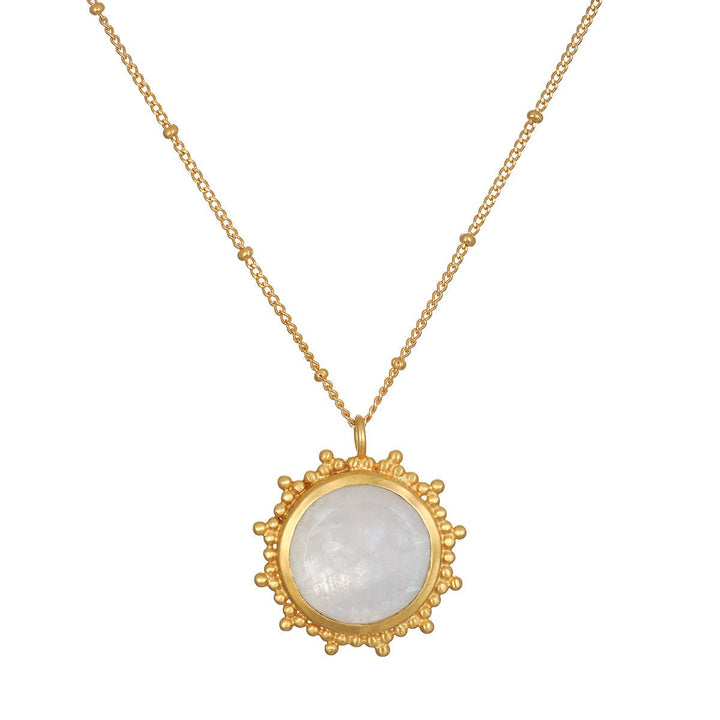 Satya Jewelry Kette Drift Into Daydreams Moonstone, vergoldet