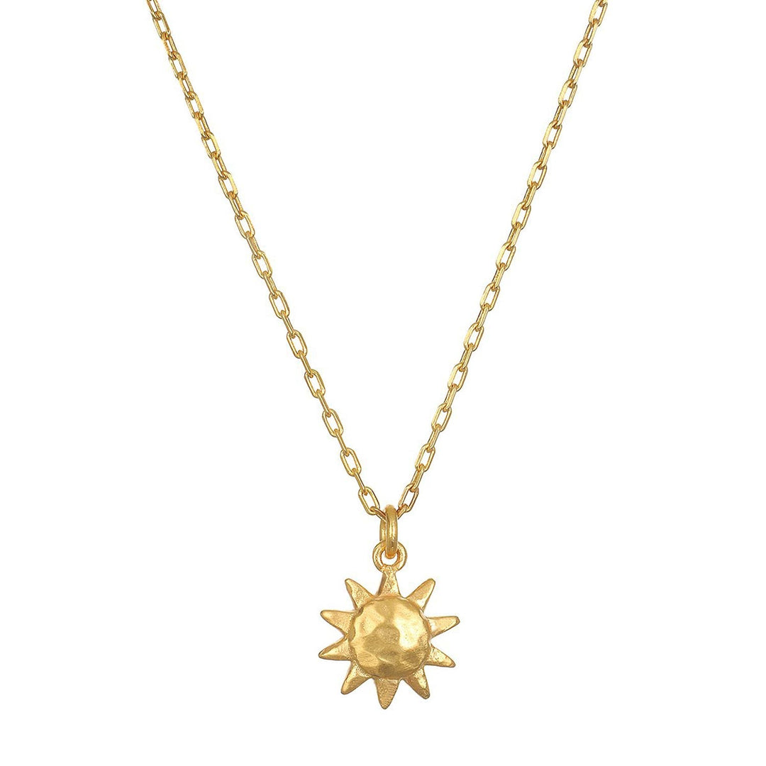 Satya Jewelry Kette Here Comes the Sun, vergoldet