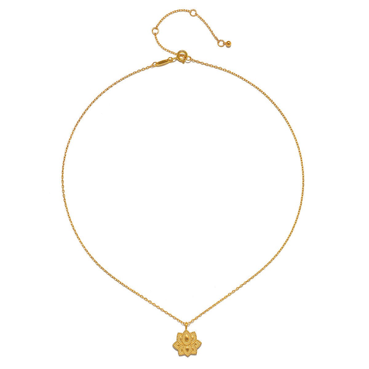 Satya Jewelry Kette Journey Forward Lotus, vergoldet