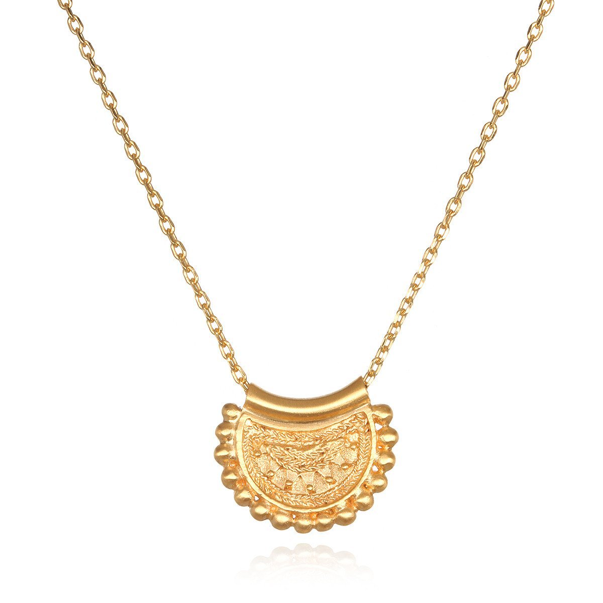 Satya Jewelry Kette Mini Mandala, vergoldet