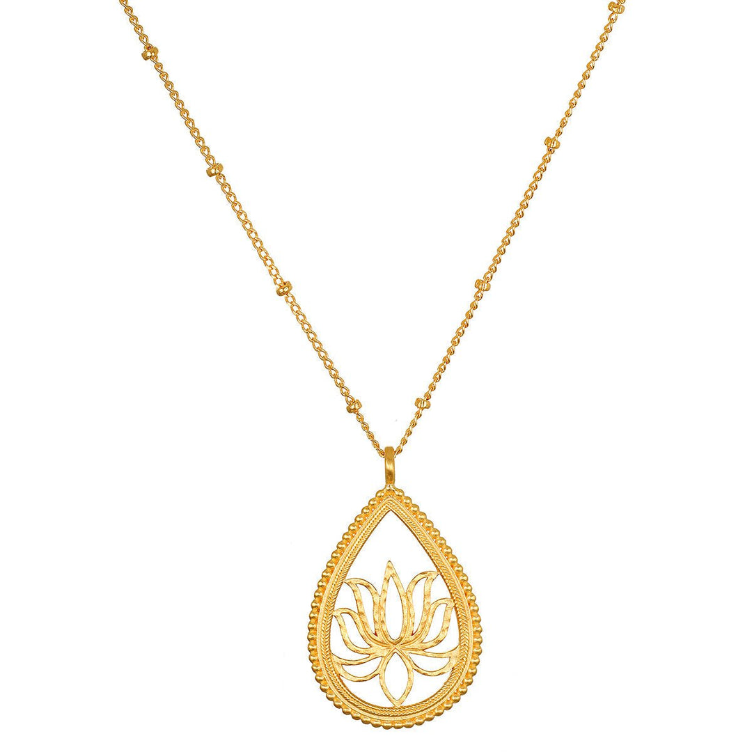 Satya Jewelry Kette Open to Possibilities Lotus, vergoldet