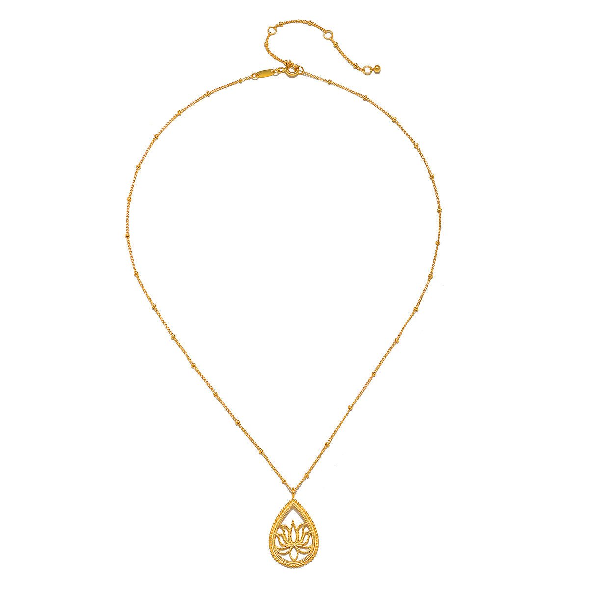 Satya Jewelry Kette Open to Possibilities Lotus, vergoldet