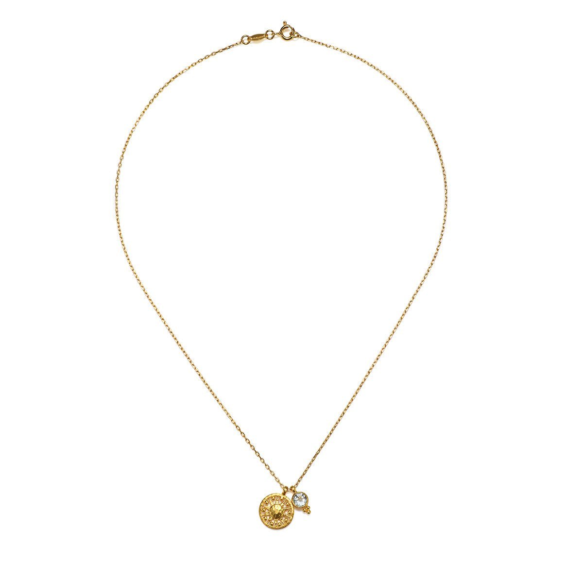 Satya Jewelry Kette Radiate Love Sun, vergoldet