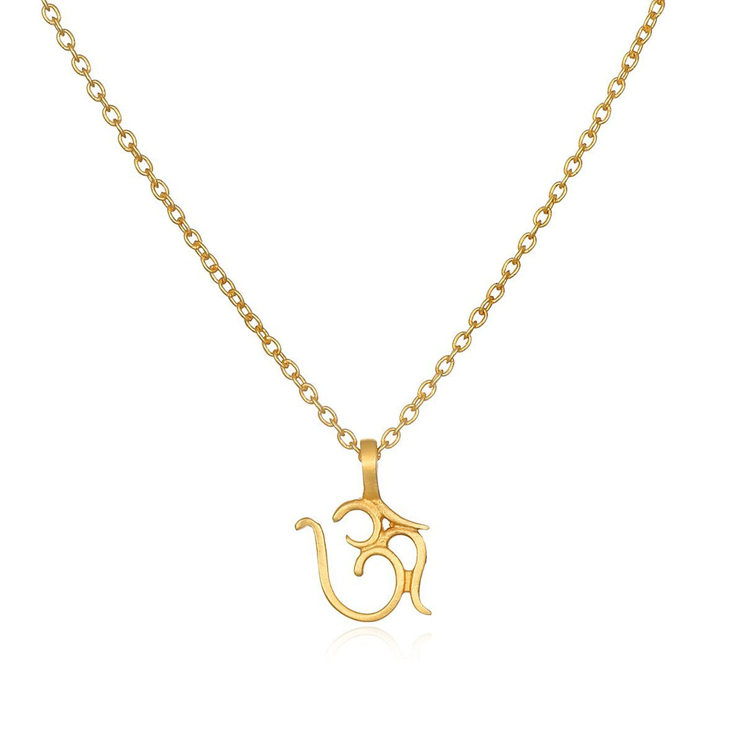 Satya Jewelry Kette Sacred Om, vergoldet