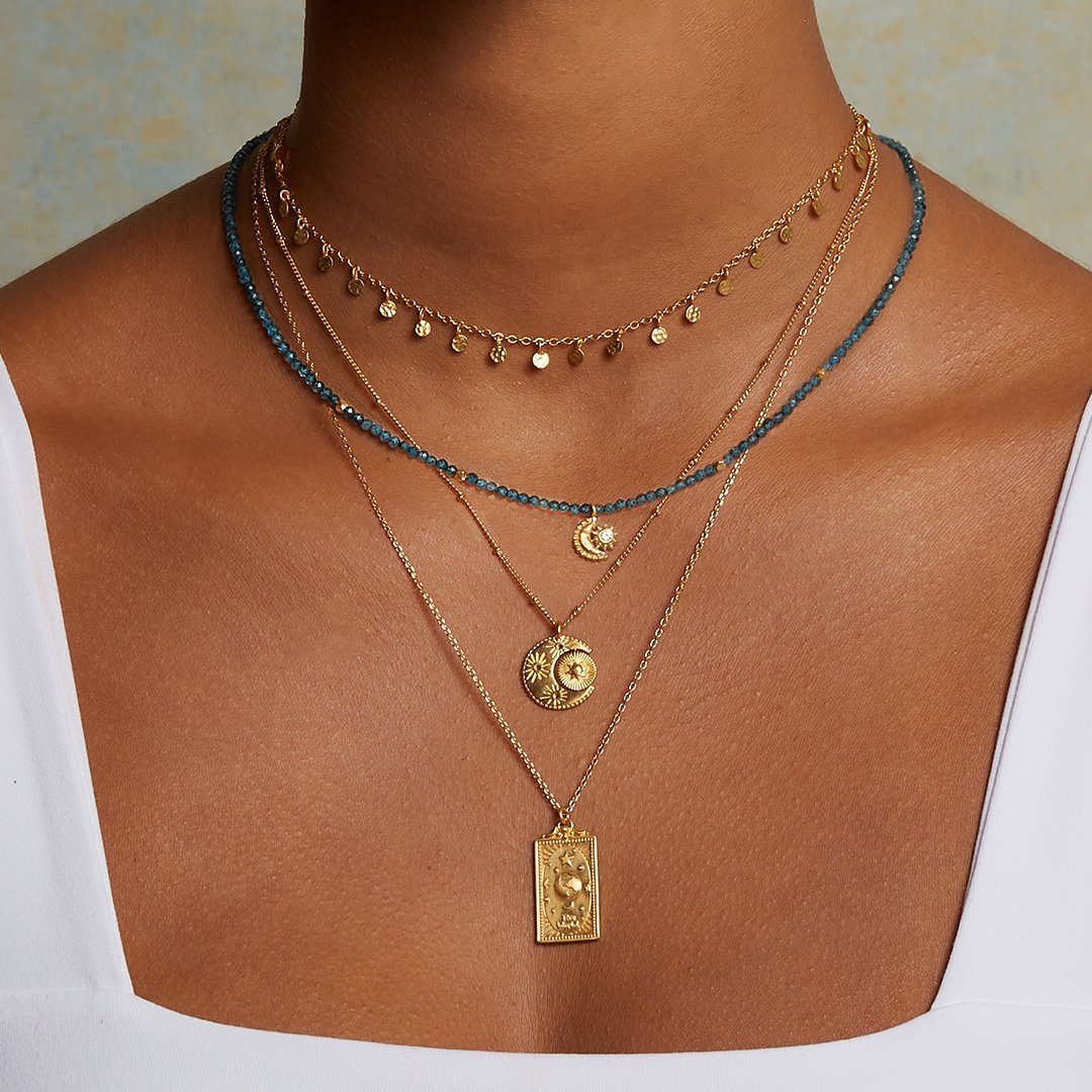 Satya Jewelry Kette Shimmering Sky Choker, vergoldet