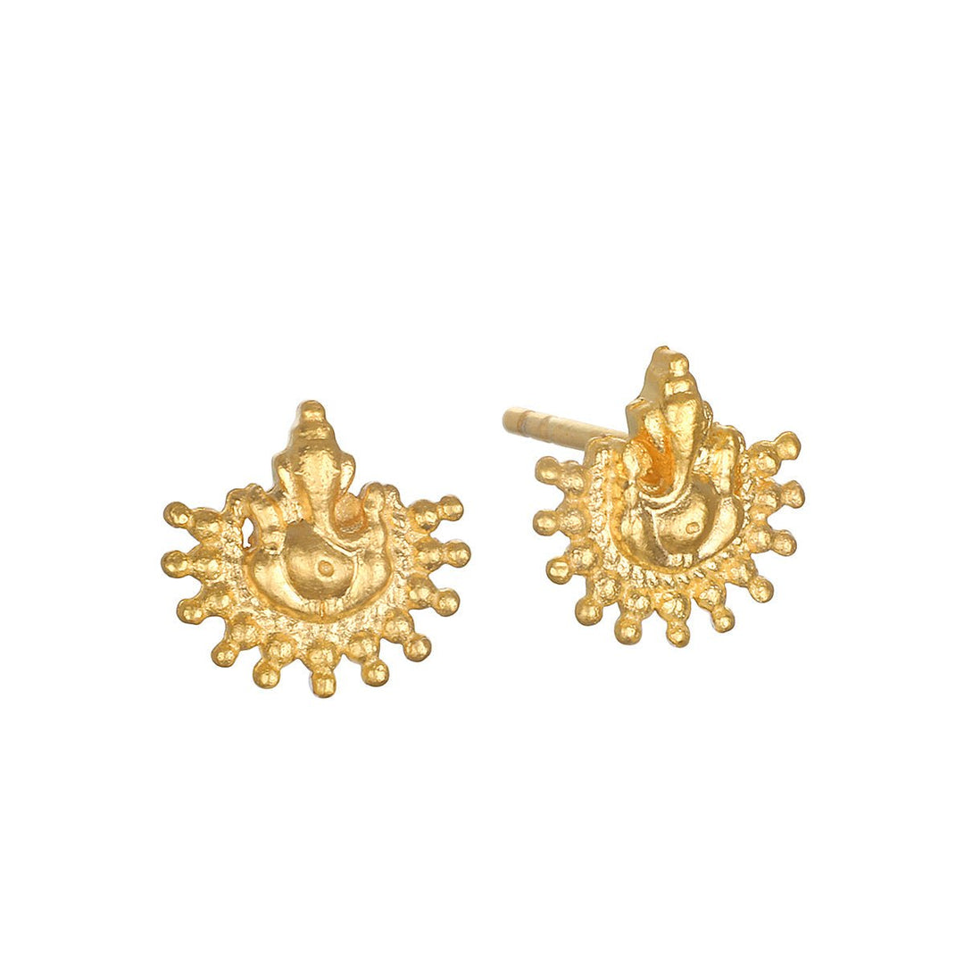 Satya Jewelry Ohrstecker Radiant Light Ganesha, vergoldet