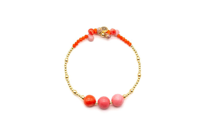 Schmückstück Armband Fine Jewelry 3P Coral, vergoldet