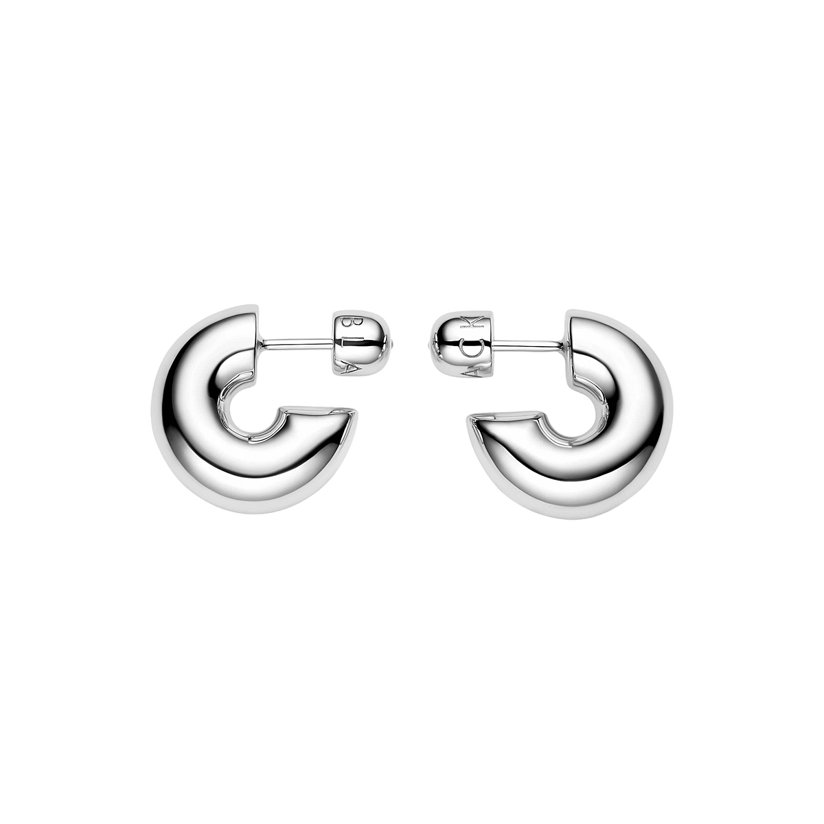 Maria Black Creolen Prima Hoop, M, Silber