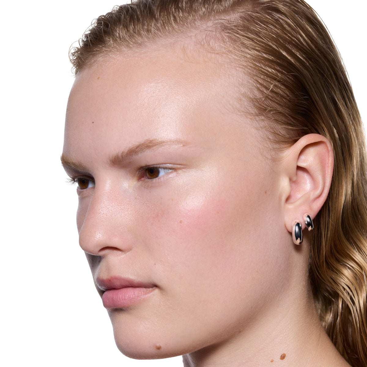 Maria Black Creolen Prima Hoop, M, Silber