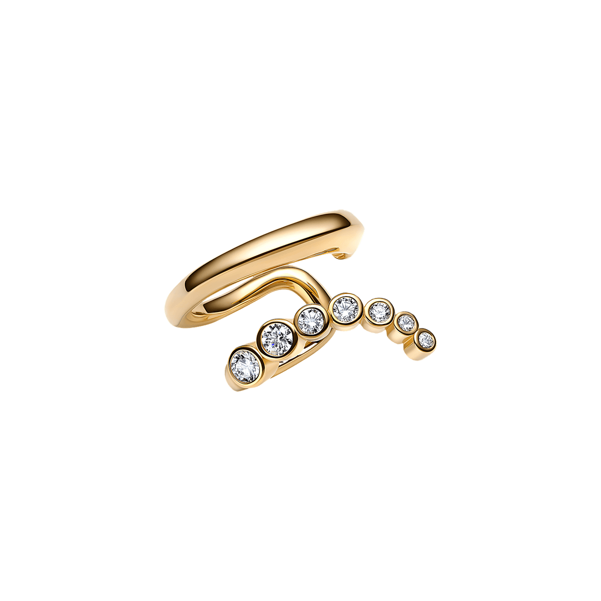 Maria Black Earcuff Arc, vergoldet