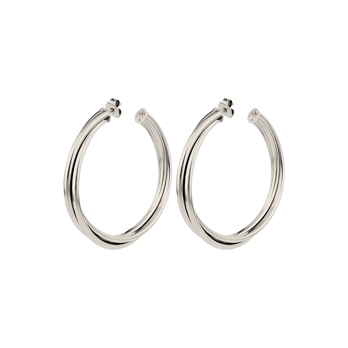 Gas Bijoux Creolen Atik Fine, large, versilbert