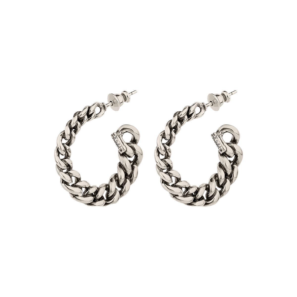 Gas Bijoux Creolen Bronxy, versilbert