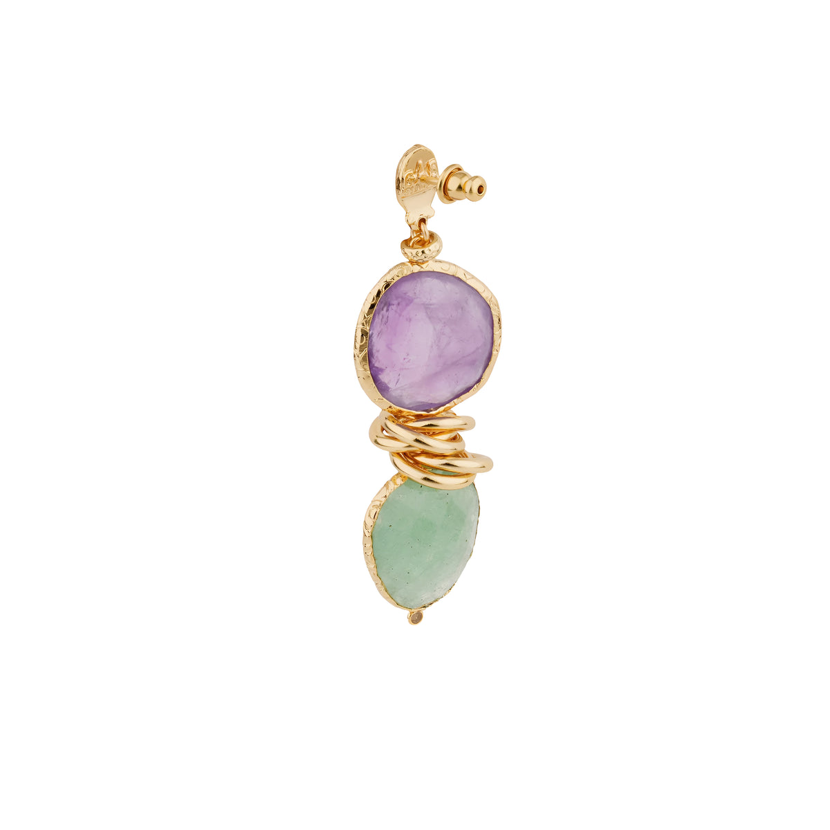 #farbe_amethyst & green quartz