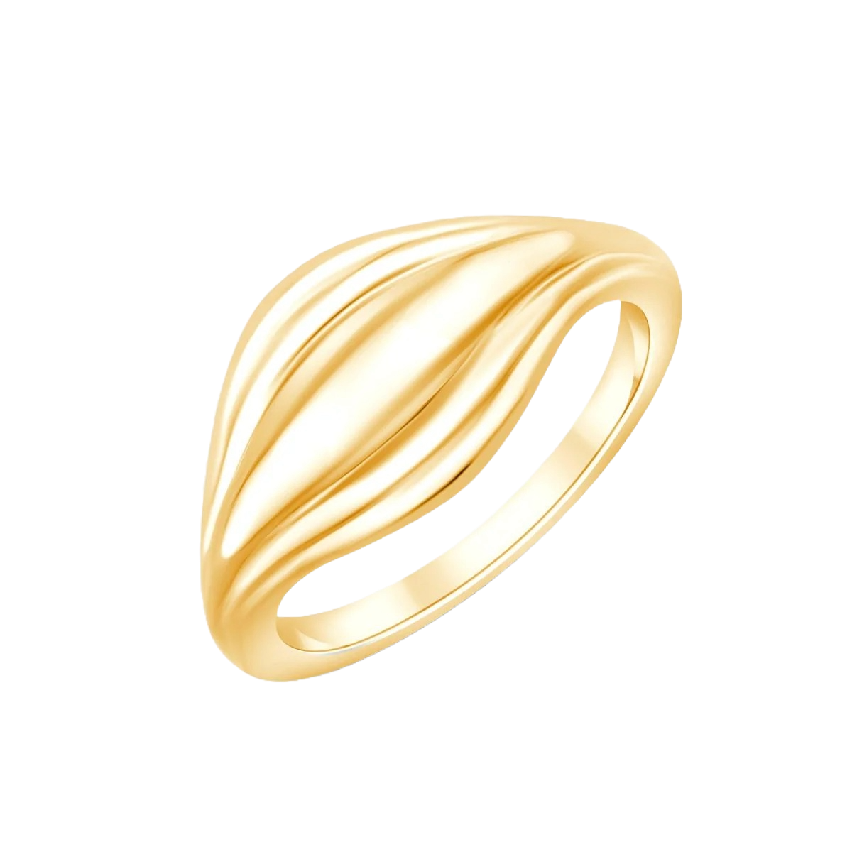 Pukka Berlin Ring Bolla Wave, vergoldet