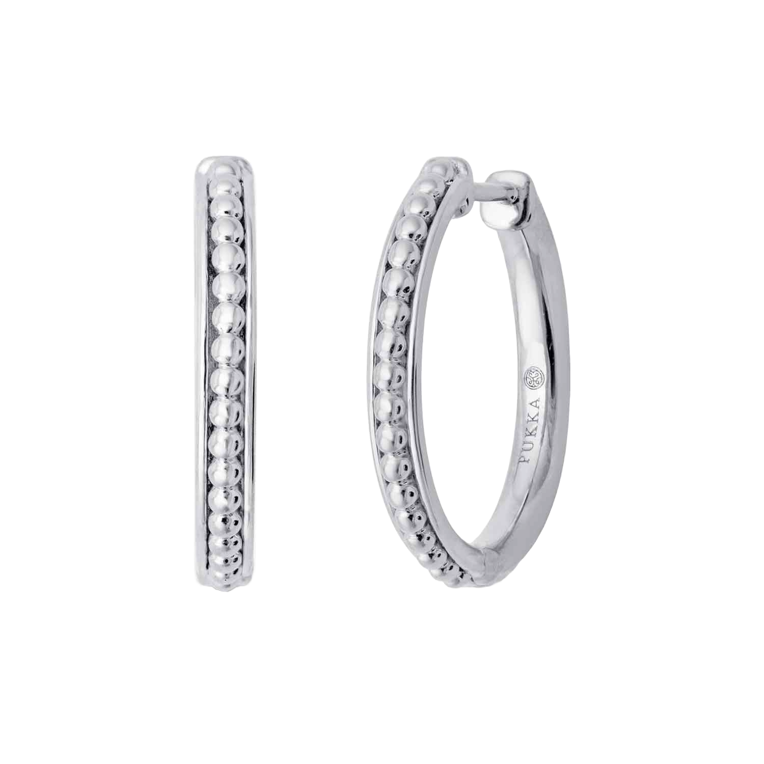 Pukka Berlin Creolen Jodhpur Thin Bead, Silber