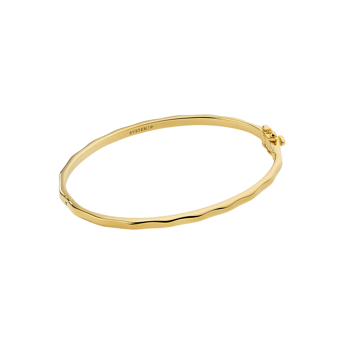 Syster P Armreif Cavelle Structured, vergoldet