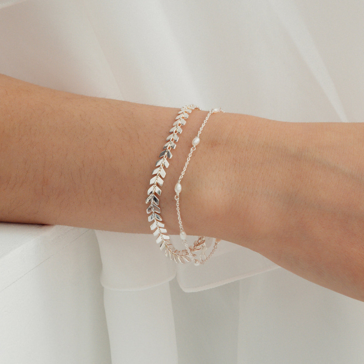 Syster P Armband Layers Olivia, Silber