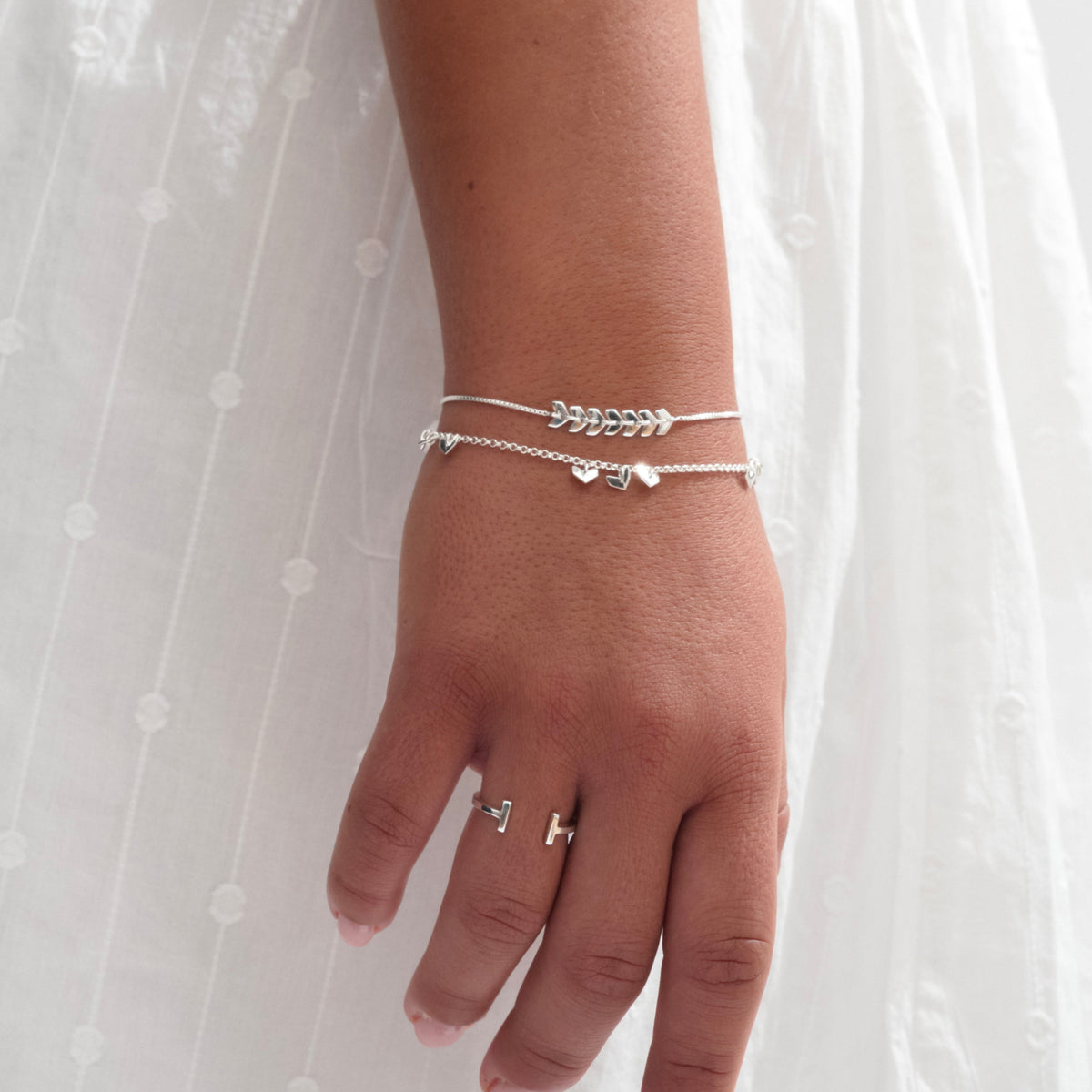 Syster P Armband Layers Simone, Silber