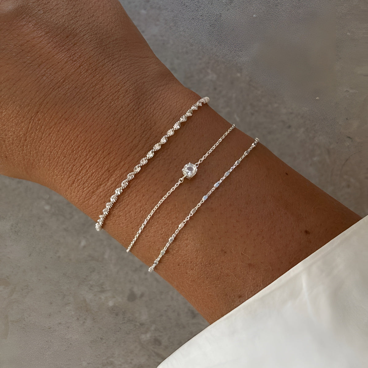 Syster P Armband Sheer Station, Silber
