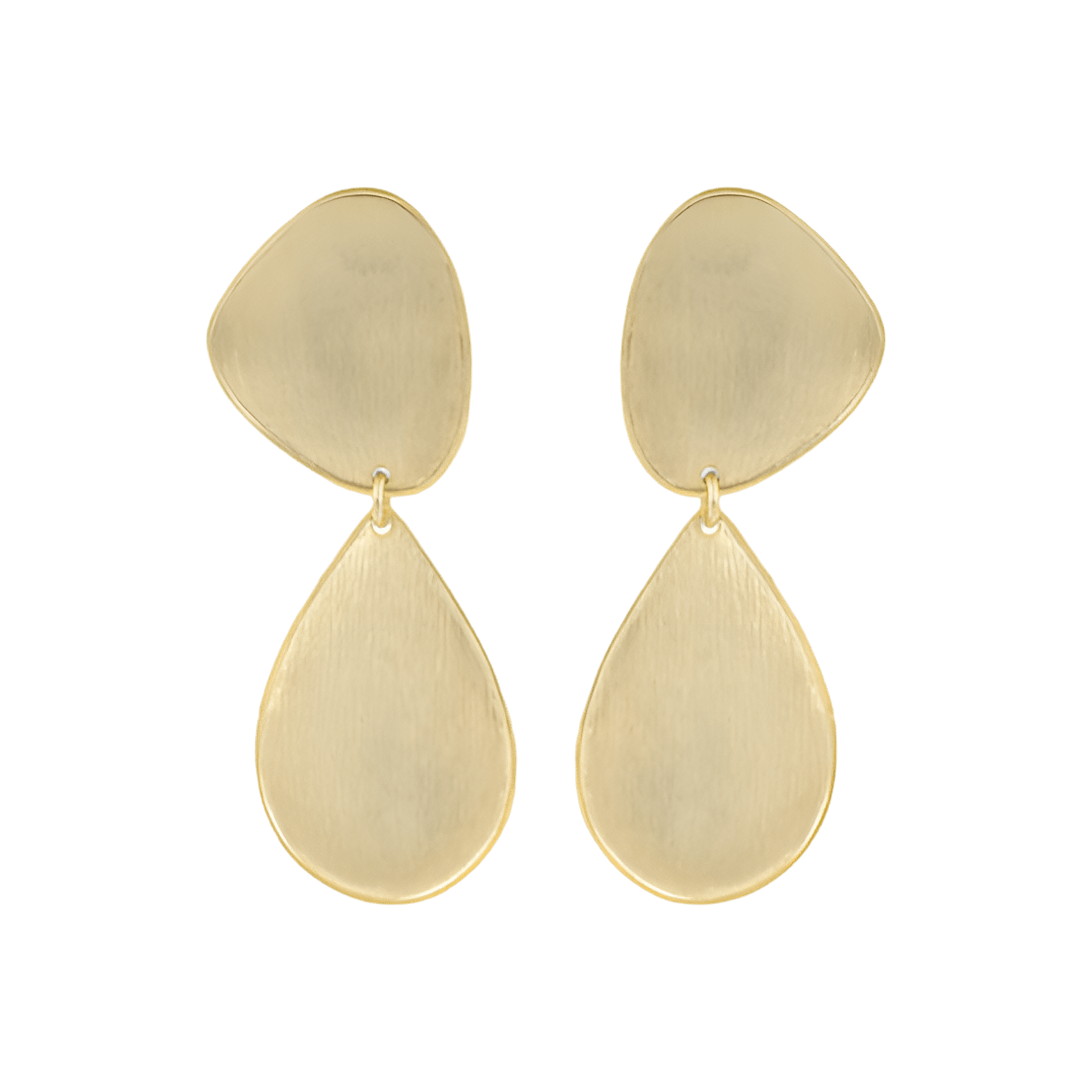 LOTT.gioielli Ohrringe Double Drop Stone, vergoldet