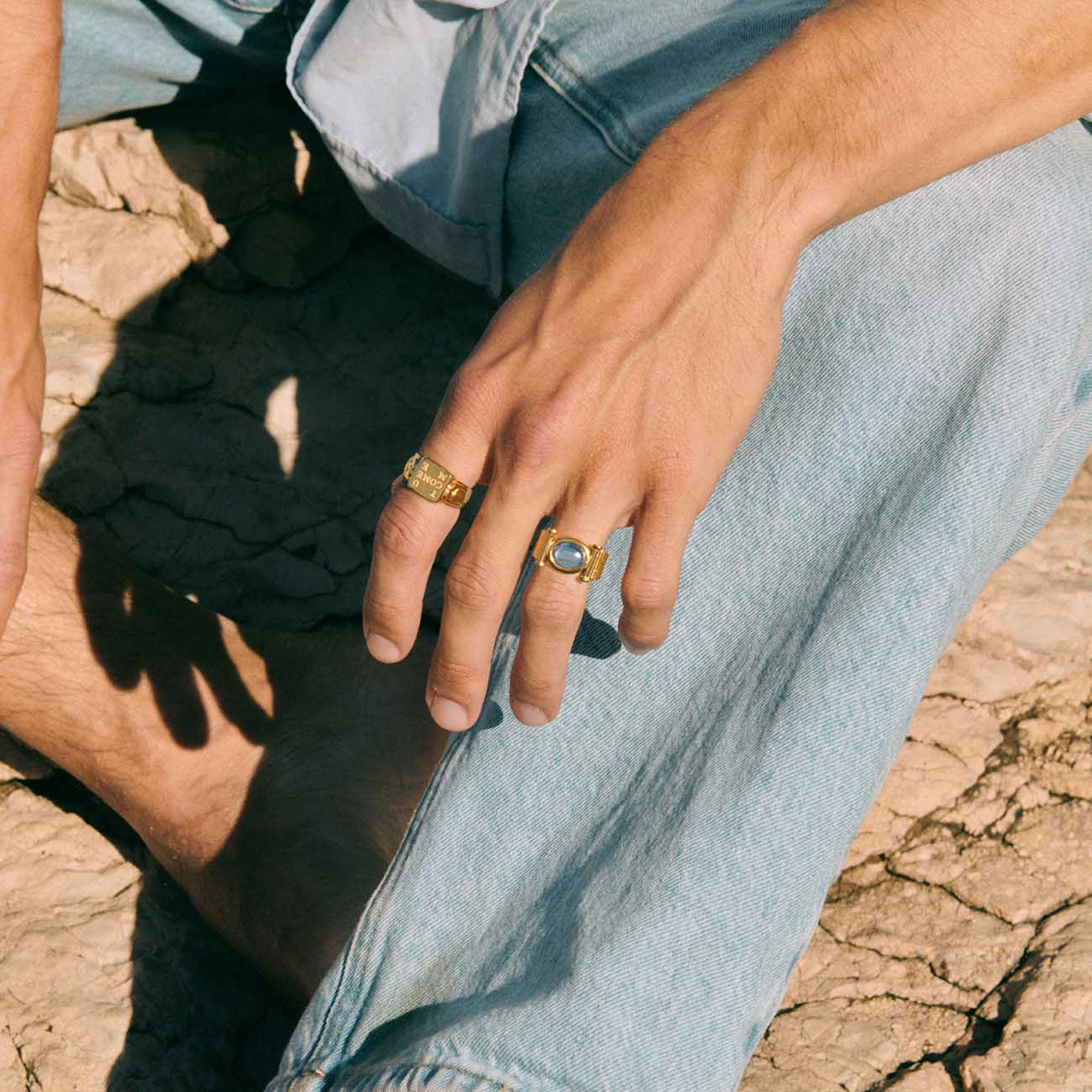 Alhaja Ring Egeo, vergoldet