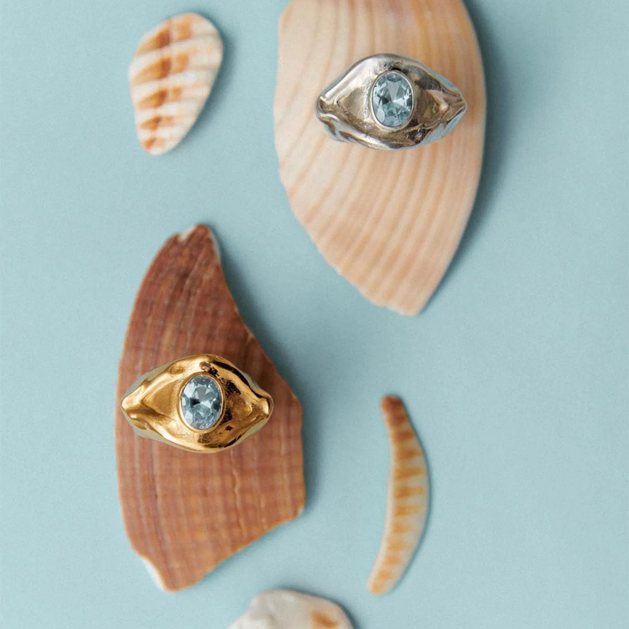 Alhaja Ring Horus, vergoldet