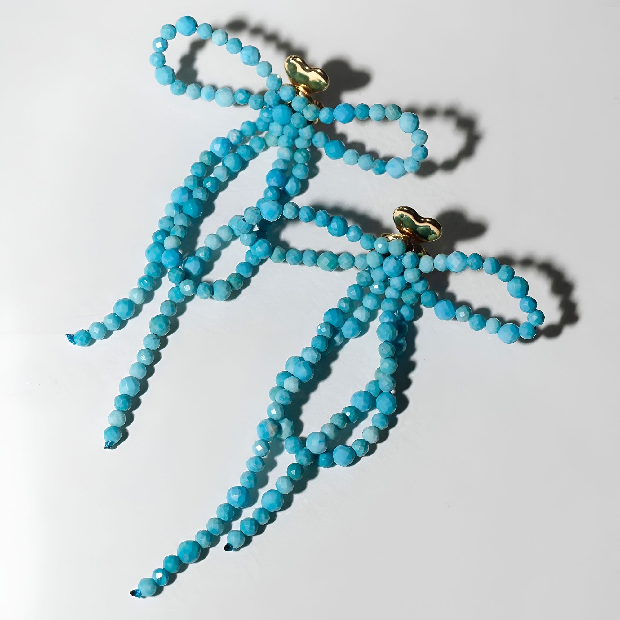 Alhaja Ohrringe Isis, türkis, vergoldet