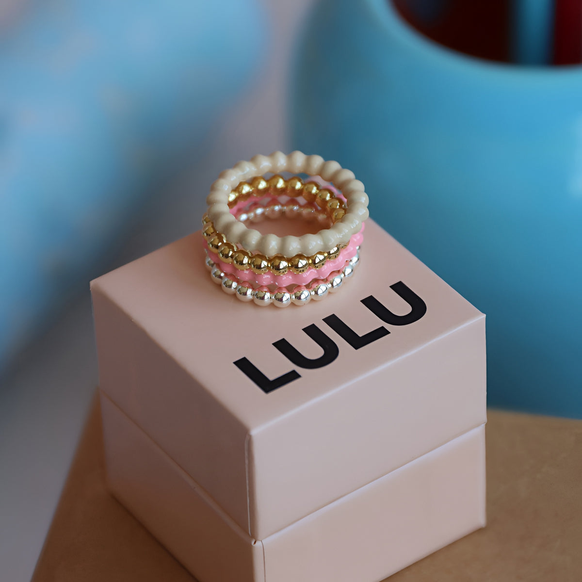 Lulu Copenhagen Ring Color Ball, Silber