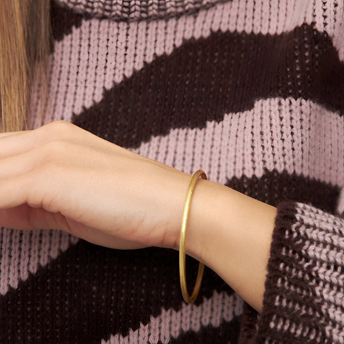 Lulu Copenhagen Armreif Color Bangle, vergoldet matt