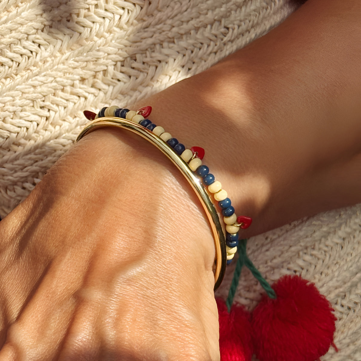 Lulu Copenhagen Armreif Color Bangle, vergoldet