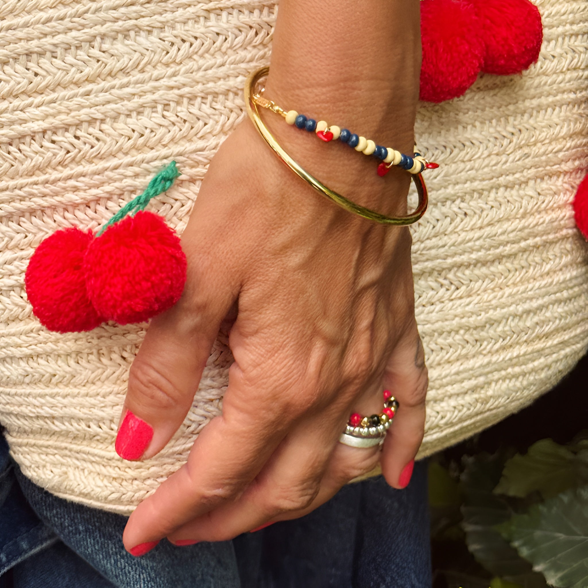 Lulu Copenhagen Armreif Color Bangle, vergoldet