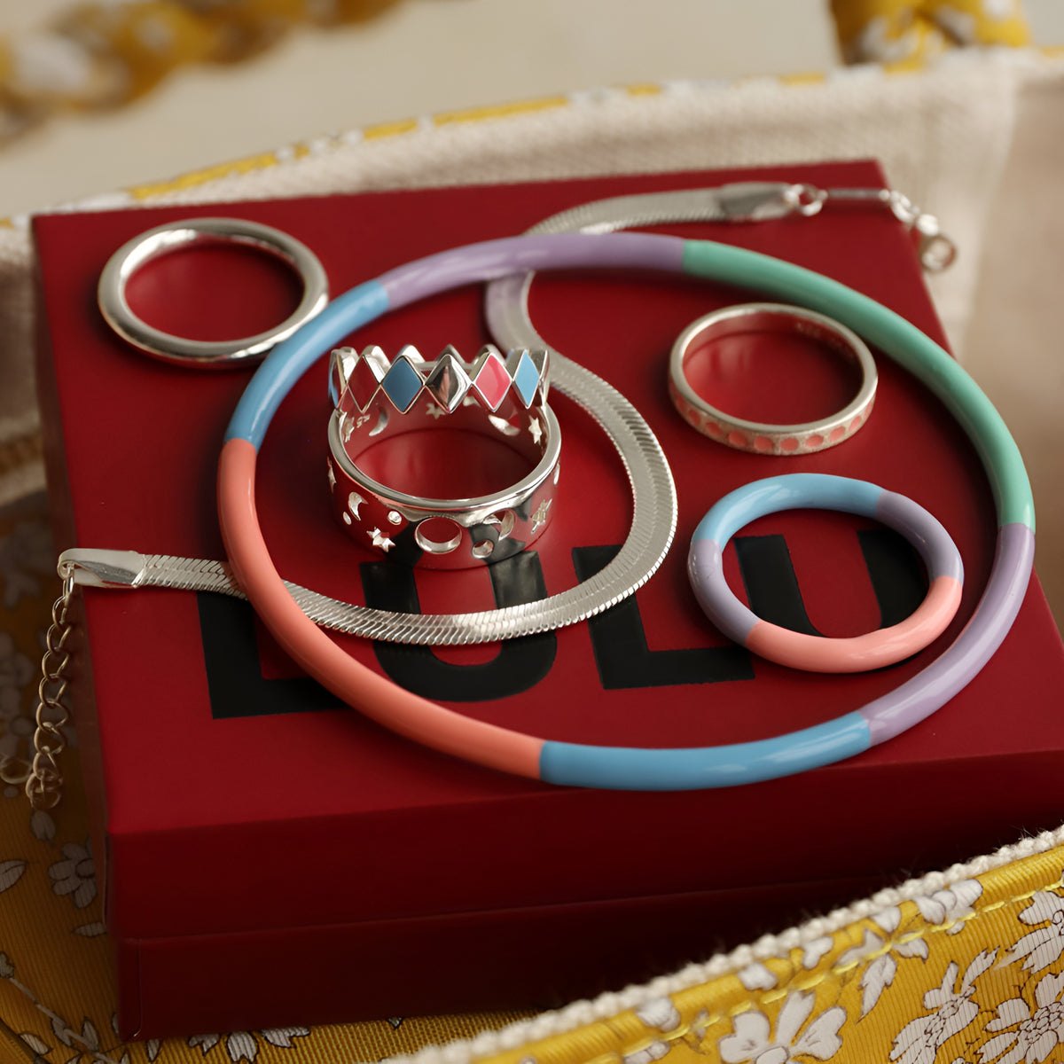 Lulu Copenhagen Ring Color, Silber