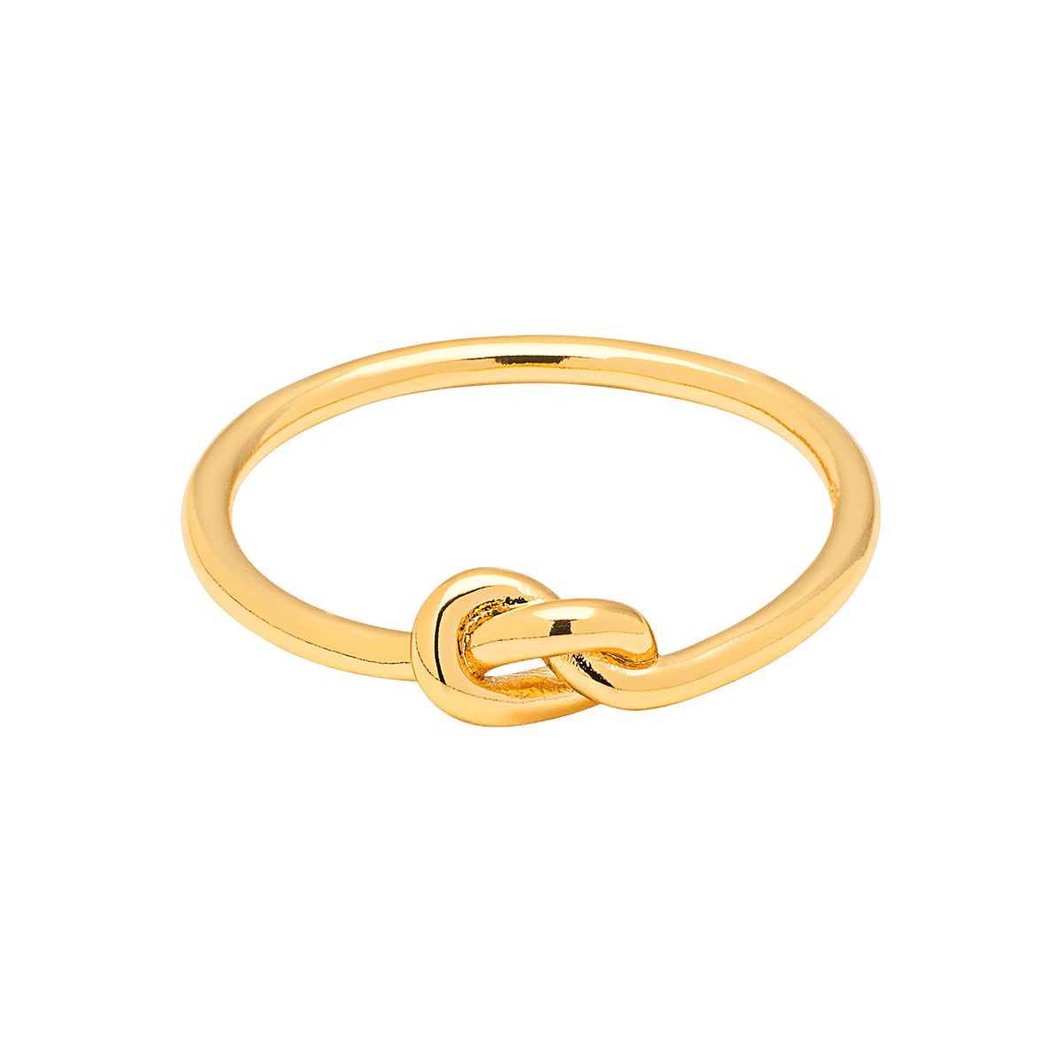 Lulu Copenhagen Ring Love Knot, vergoldet