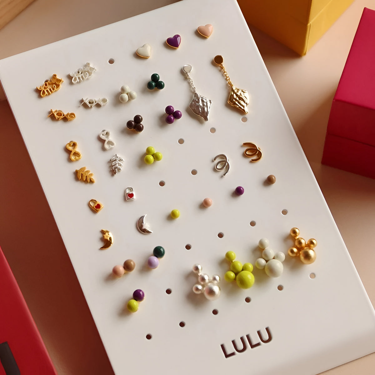 Lulu Copenhagen Ohrstecker Love Lock, versilbert